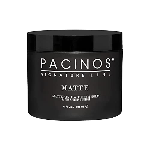 Pacinos Matte Hair Paste – Firm Hold, No Shine, Sculpting & Styling Wax, Long Lasting Definition & Texture, No Flakes, All Hair Types, 4 fl. oz.