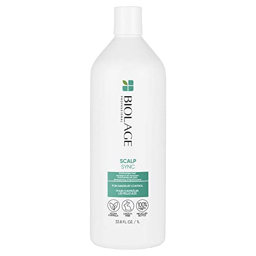 Biolage Scalp Sync Anti-Dandruff Shampoo | Targets Dandruff, Controls The Appearance of Flakes & Relieves Scalp Irritation | Paraben Free | For Dandruff Control | Vegan | Salon Shampoo