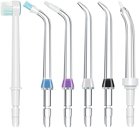 Replacement Tips for Waterpik Water Flosser Classic Jet Tips Waterpik’ Replacement Parts and Other Oral Irrigators (AquaFlosser 6 Tips)