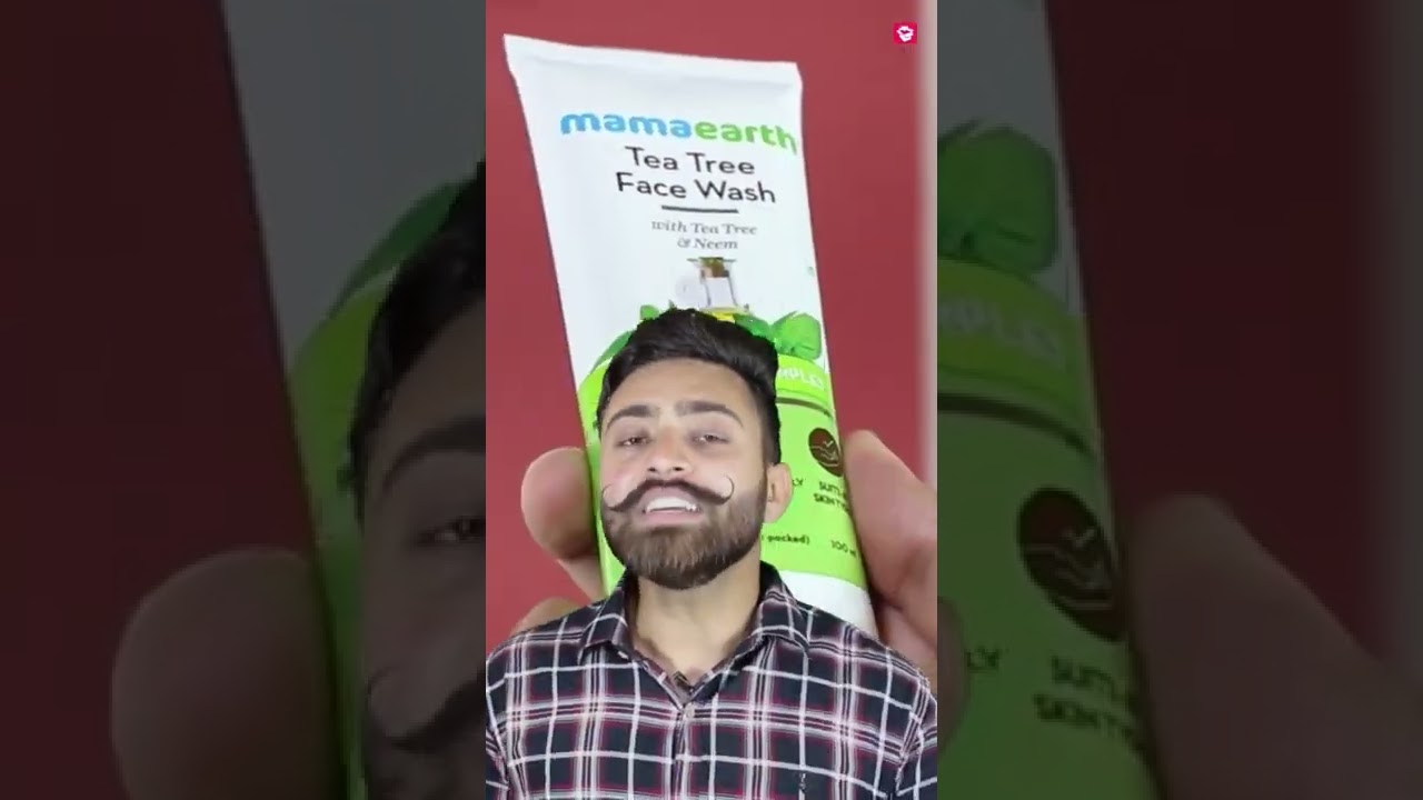 MAMAEARTH TEA TREE FACEWASH SHORT REVIEW🔥🔥 #mamaearth #skincare #qualitymantra