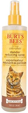 Burt’s Bees for Pets Cat Natural Dander Reducing Spray with Soothing Colloidal Oat Flour & Aloe Vera | Cruelty Free, Sulfate & Paraben Free, pH Balanced for Cats – Made in USA, 10 oz Bottle