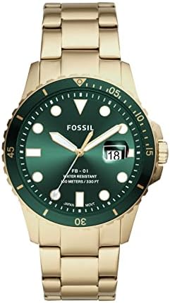 Fossil FB-01 Men’s Dive-Inspired Sport Watch with Stainless Steel Bracelet Band