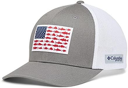 Columbia PFG Fish Flag Mesh Ball Cap