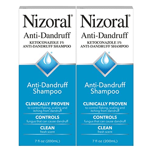 Nizoral Anti-Dandruff Shampoo with 1% Ketoconazole, Fresh Scent, 14 Fl Oz (Pack of 2)