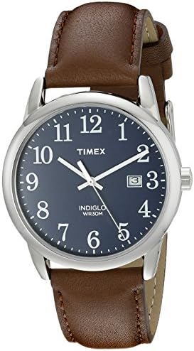 Timex Easy Reader 38mm Leather Strap Watch