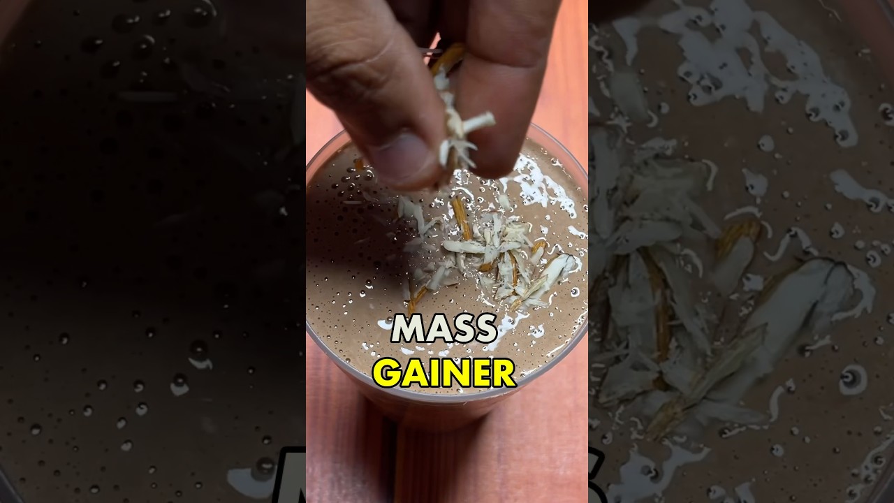 Easy 1000+ Calorie Mass Gainer shake recipe #shorts