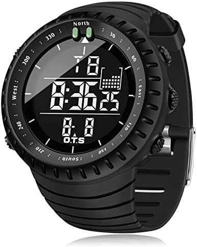 PALADA Men’s Digital Sports Watch Waterproof Tactical Watch with LED Backlight Watch for Men