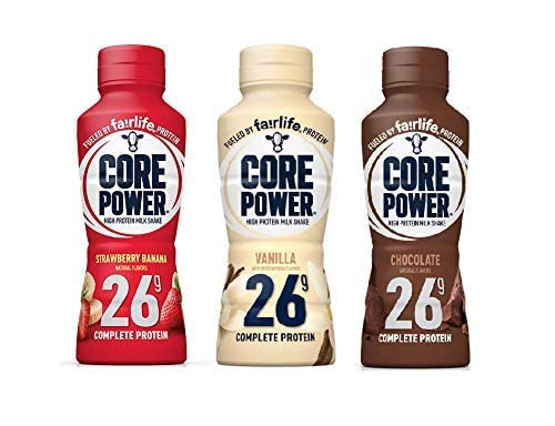 Core Power by Fairlife High Protein, 26g Protein, 3 Flavor Variety Pack, Milk Shake, 14 oz (Pack of 6)