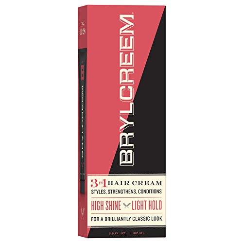 Brylcreem 3-in-1 Original High Shine Men’s Hair Cream for Styling, Strengthening, and Conditioning, Alcohol-Free, 5.5 Ounce