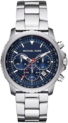 Michael Kors Cortlandt Men’s Watch, Stainless Steel Chronograph Watch for Men with Steel or Leather Band