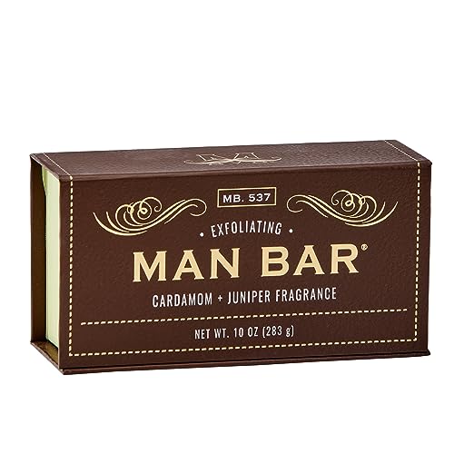 San Francisco Soap Company Exfoliating Man Bar, Cardamom & Juniper, 10 Ounce