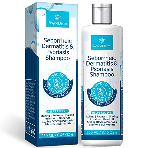 Roycederm Psoriasis Shampoo, Seborrheic Dermatitis Shampoo, Folliculitis Shampoo, Dandruff Shampoo, Scalp Psoriasis Treatment, Seborrheic Dermatitis Treatment, Dry Itchy Scalp Treatment