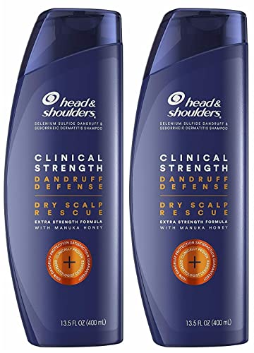 Head and Shoulders Anti Dandruff Clinical Strength, Seborrheic Dermatitis Shampoo, 3.5 Fl Oz (Pack of 2)