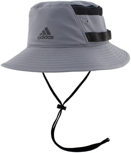 adidas mens Victory 3 Bucket Hat, Grey/Black, Large-X-Large US