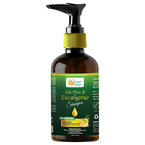 Herbs Botanica Organic Eucalyptus & Tea Tree Oil Hair Repair Shampoo | Hair Growth | Thickening Anti Hair Loss Shampoo Treatment No SLS/Sulphate, No Parabeen, No Silicon 6.76 Fl Oz | 200 ML