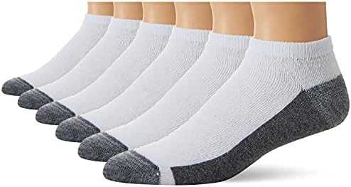 Hanes Men’s Socks, Max Cushioned Low Cut Socks, 6 and 8-Pack