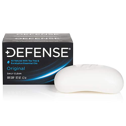 Defense Soap 2pk All Natural Tea Tree Bar Soap for Men | Made by Wrestlers with Tea Tree Oil & Eucalyptus Oil to Promote Healthy Skin