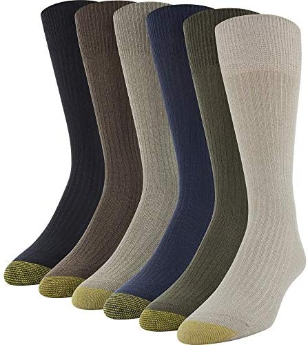 GOLDTOE Men’s Stanton Crew Socks, Multipairs