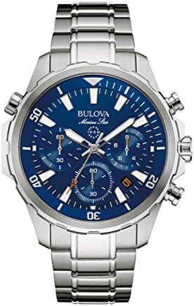 Bulova Men’s Marine Star ‘Series B’ Chronograph Quartz Watch, Rotating Dial, 100M Water Resistant, 43mm