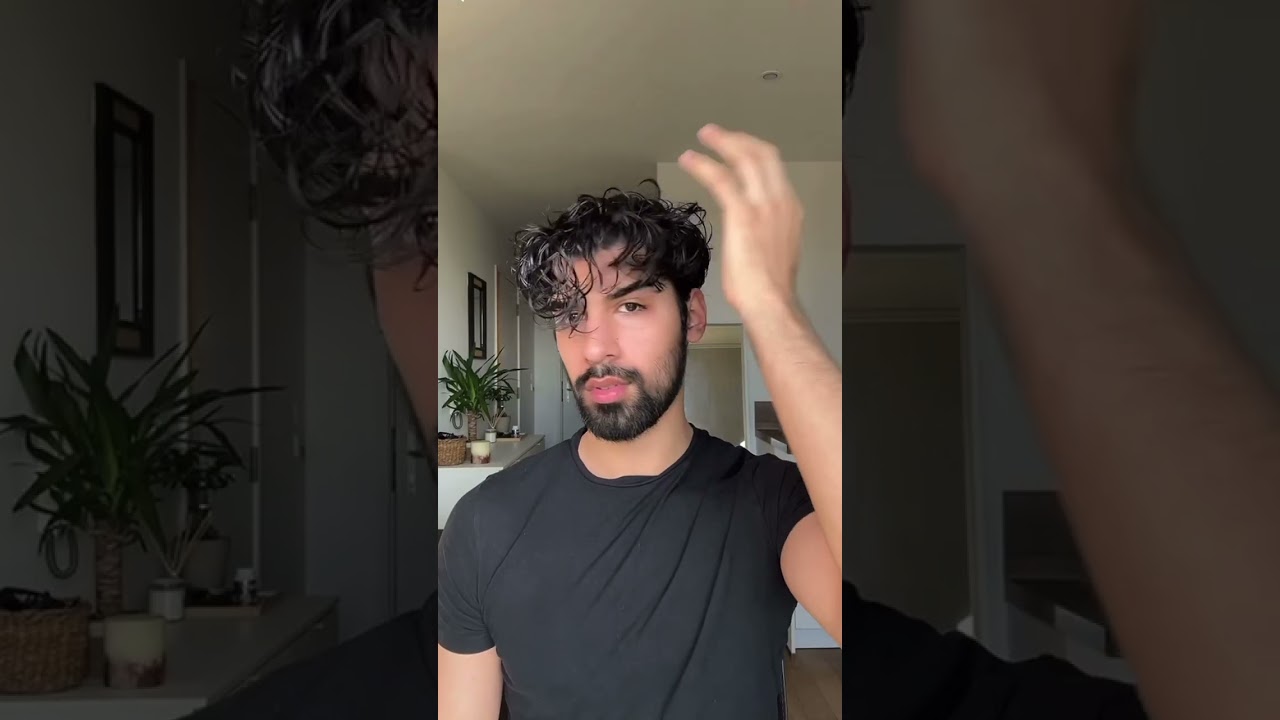 Men’s curly hair tutorial!! #hair #curlyhair