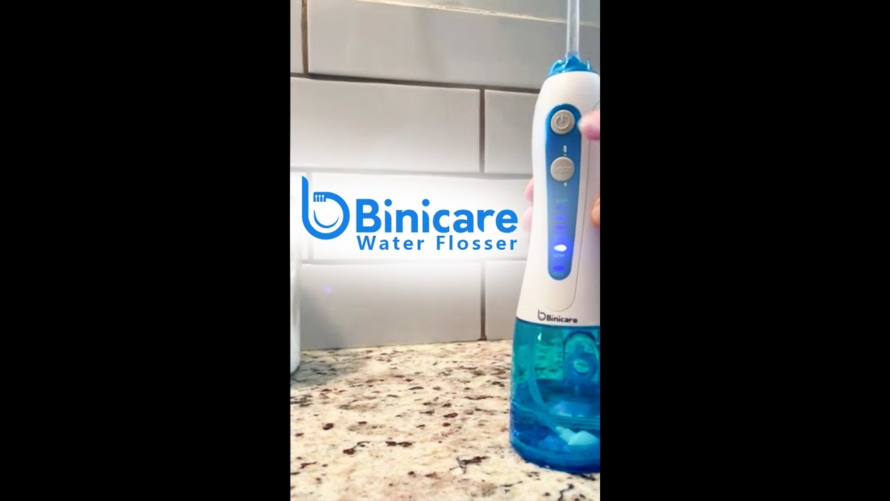 Floss like a boss with Binicare cordless water flosser for teeth.