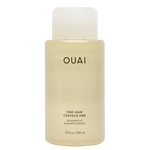 OUAI Fine Shampoo – Volumizing Shampoo with Strengthening Keratin, Biotin & Chia Seed Oil for Fine Hair – Delivers Clean, Weightless Body – Paraben, Phthalate & Sulfate Free Hair Care – 10 fl oz