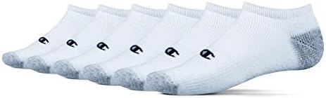 Champion Men’s Double Dry 6 Or 12 Pack Cotton-Rich No Show Socks