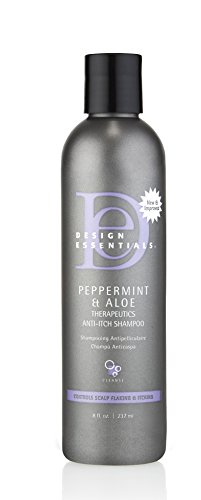 Design Essentials Peppermint & Aloe Therapeutics Anti-Itch Shampoo For Instant Scalp and Dandruff Relief – 8 Oz