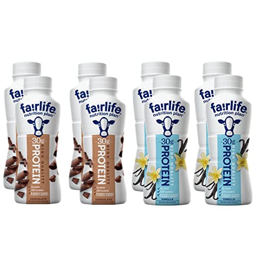 Fairlife Nutrition Plan High Protein Shake Variety Pack Sampler – Chocolate & Vanilla – 11.5 Fl Oz (8 Pack)