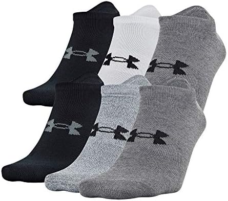 Under Armour Men’s Essential Lite No Show Socks, 6-Pairs