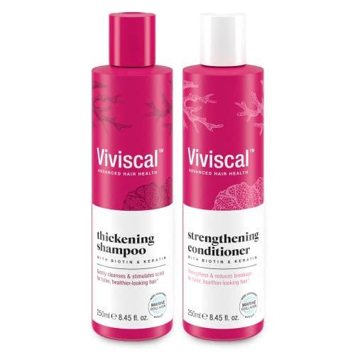 Viviscal Thickening Shampoo and Conditioner Set – Promotes Healthy Hair Growth