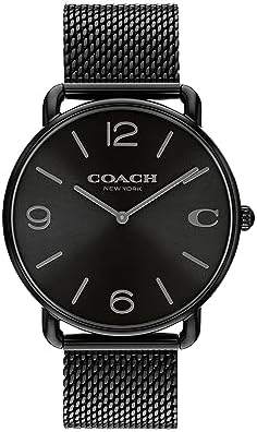 COACH Elliot Men’s Watch, Timeless Classic Design with Contemporary Minimalist Style and Signature Details for All Moments, Water-Resistant,