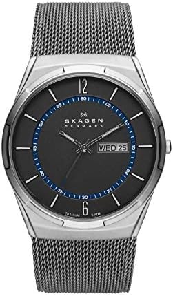 Skagen Melbye Three-Hand Watch with Stainless Steel Mesh Band