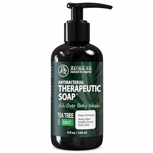 Antibacterial Body Wash – Antibacterial Soap And Tea Tree Body Wash For Jock Itch, Athletes Foot, Eczema And Back Acne – Anti Bacterial Body Soap For Men And Women Safe For All Skin Types – 8 Oz