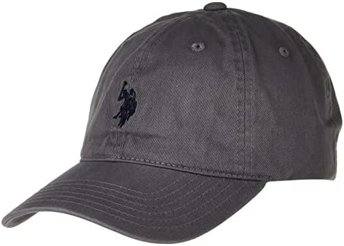 U.S. Polo Assn. Small Polo Pony Logo Baseball Hat, 100% Cotton, Adjustable Cap