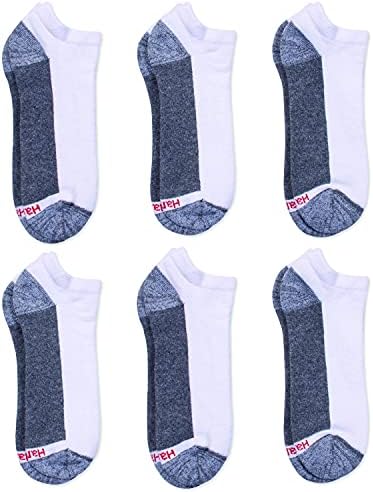 Hanes Men’s Socks, Max Cushioned Low Cut Socks, 6 and 8-Pack