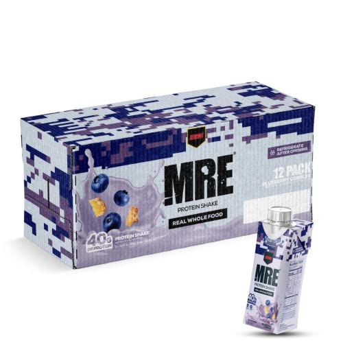 Redcon1 – MRE, Ready to Drink, Protein Shake Blue Berry Cobbler (Case of 12)