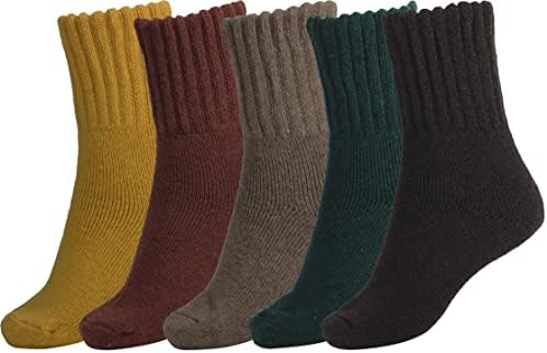 BomKinta Boot Socks for Women Winter Solid Thick Warm Socks Cozy Crew Socks Christmas Gift