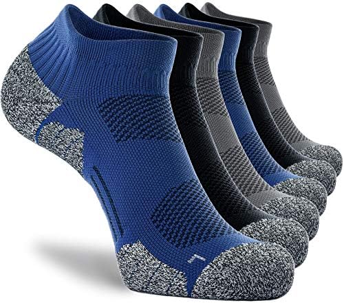 CWVLC Unisex Cushioned Compression Athletic Ankle Socks Multipack