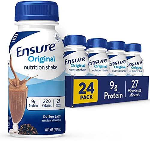 Ensure Original Coffee Latte Nutrition Shake | Meal Replacement Shake | 24 Pack