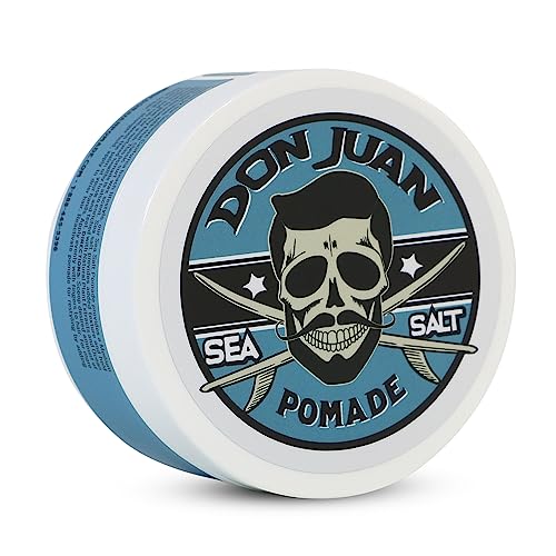 Don Juan Sea Salt Pomade | Water Based | Medium Hold | Medium Shine | Natural Plant Extracts and Ocean Minerals | Surf Wax Scent, 4 oz