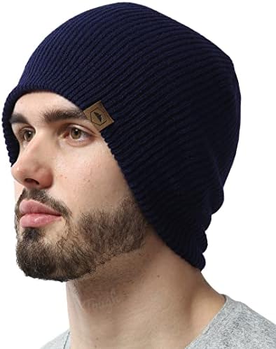 Beanies for Men & Women – Knit Beanie, Warm & Soft Ribbed Beanie, Daily Knit Hat, Women & Mens Toboggan Hat for Cold Weather