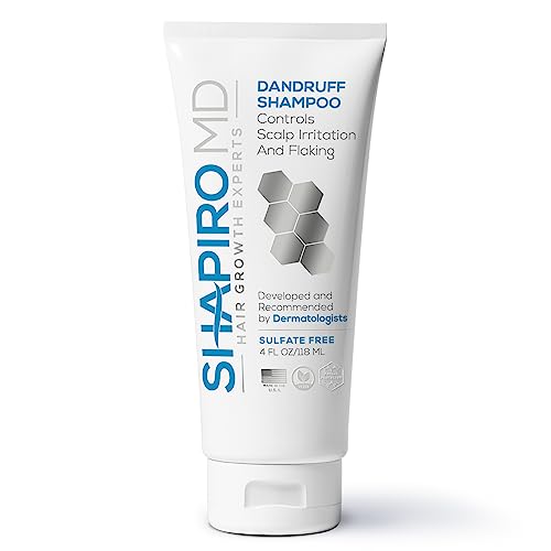 2-in-1 Shampoo For Dandruff And Hair Loss – Reduces Itching And Flaking While Thickening Hair’s Appearance | Contains 3% Salicylic Acid + DHT-Fighting Compounds | Dermatologist Approved | Shapiro MD