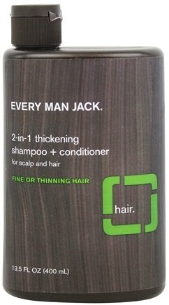 Every Man Jack 2-in-1 Thickening Shampoo & Conditioner 13.50 oz ( Pack of 2)