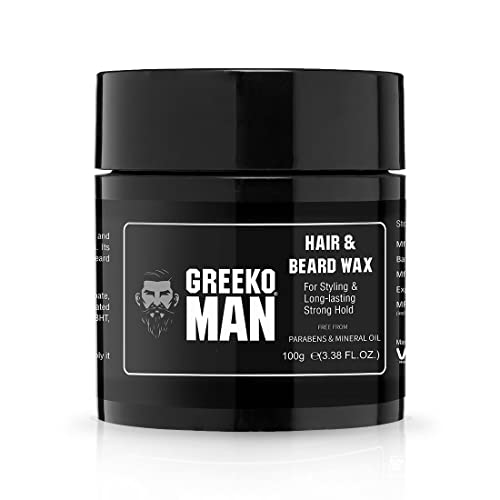 VASU Greeko Man Hair & Beard Wax For Styling & Long-Lasting Strong Hold – 100 Gm