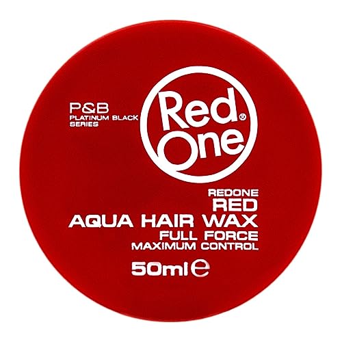 Redone Hair Styling Aqua Wax Red 50 ml-1.69 Fl Oz-TRAVEL SIZE| Edge Control | Hair Gel Wax | Ultra Hold | Strawberry Scent | Men & Women Hair Wax | Maximum Control