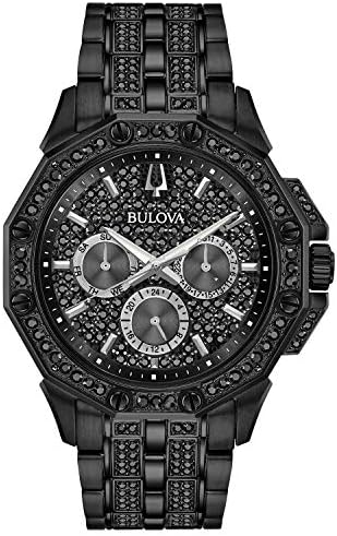 Bulova Men’s Crystal Octava Chronograph Quartz Watch, Pave Crystal Dial