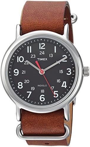 Timex Unisex T2N647 Weekender 38mm Black Nylon Slip