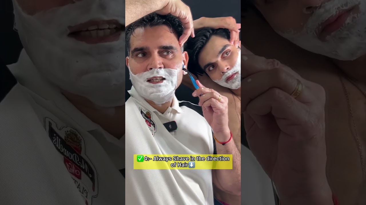 Dad teaches me Shaving🪒 #dailyshorts #dad #dadandson #shaving #shave #teach #tutorial #mensgrooming