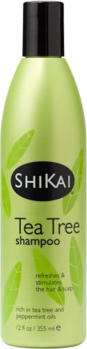 ShiKai Tea Tree Shampoo (12 Fl Oz) Wake Up with Peppermint & Tea Tree | Refresh & Stimulate Your Scalp | Soap Free Alternative | Moisture for Daily Use